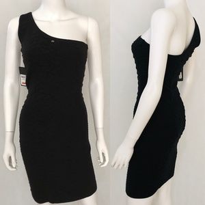 Guess Bodycon Little Black Dress Sz M Stretch LBD